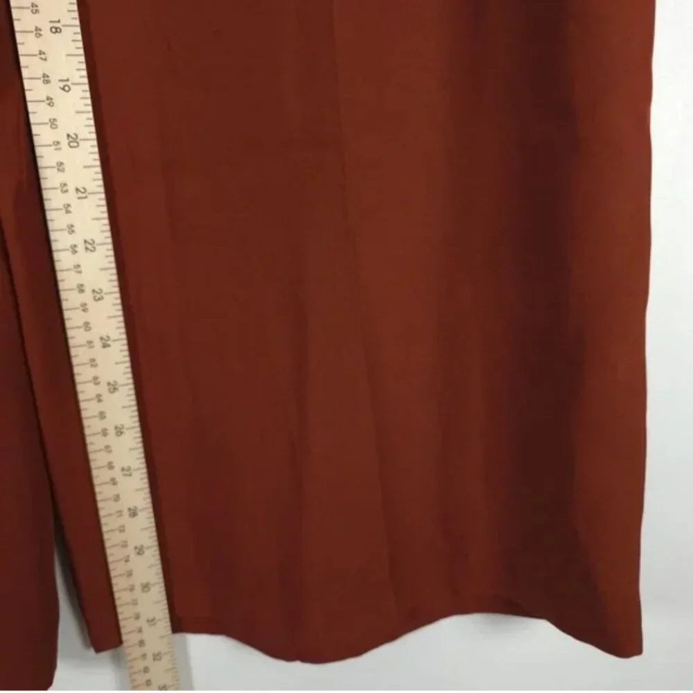 NWT ZARA Wide Leg Flowy Back Elastic Waist Pants Flying FabricCooper 9479/054 XL